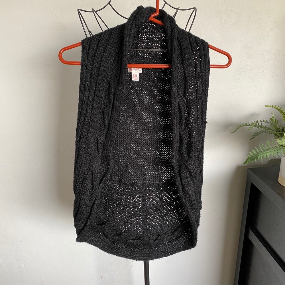 missimo knit vest cardigan | xs